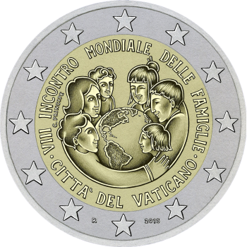 2 Euro commemorative coin – World Meeting of Families – Vatican City