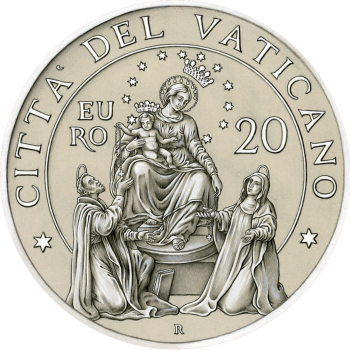 20 Euro Gold coin – Shrine of Our Lady of the Rosary of Pompei – Vatican City