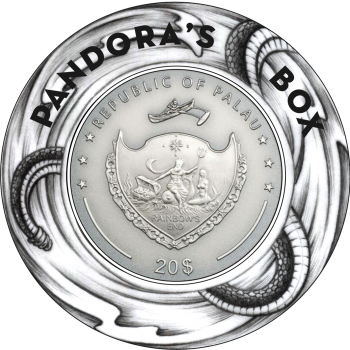 3 OZ Silver Coin – Pandora’s Box – Powercoin – 20$ Republic of Palau
