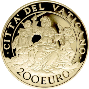200 Euro Gold coin – series of The Cardinal Virtues: “Justice” – Vatican City