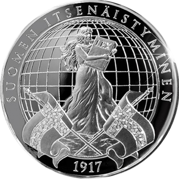 Silver proof medal - Finland’s national pillars – Suomen Moneta